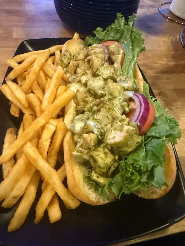 Pesto Chicken Sandwich.