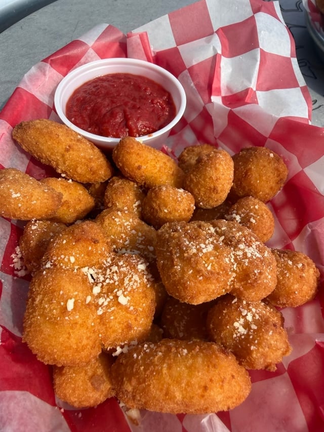 Garlic Cheese Curds.
